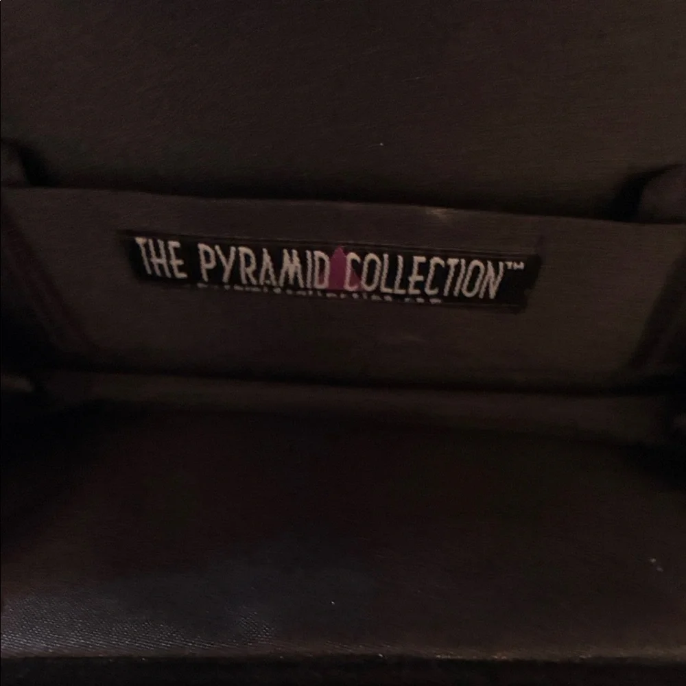 The Pyramid Collection Black and Red Beaded Clutch